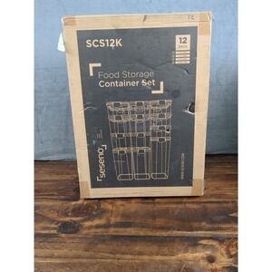 Seseno Food Storage Container Set 12 Pack  open box